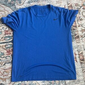 Nike Men's Short Sleeve Blue Tee